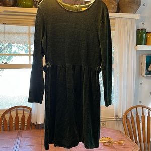 Coldwater Creek Green Long Sleeve Knit Dress